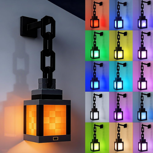 Lámpara de Pared RGB Tipo Farol