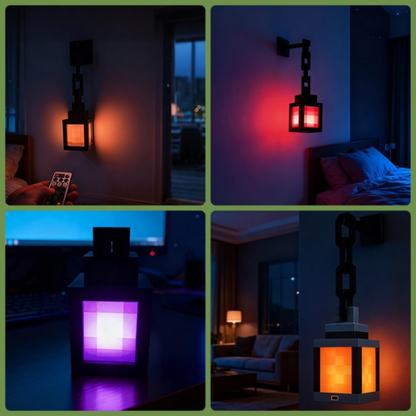 Lámpara de Pared RGB Tipo Farol